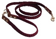 TOY DOG RED /BLK DOGTOOTH XS LEAD 47IN 1/2*47"