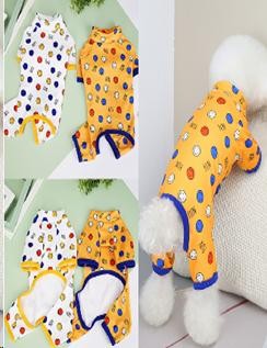 Pet Pajamas Yellow Smile (M)