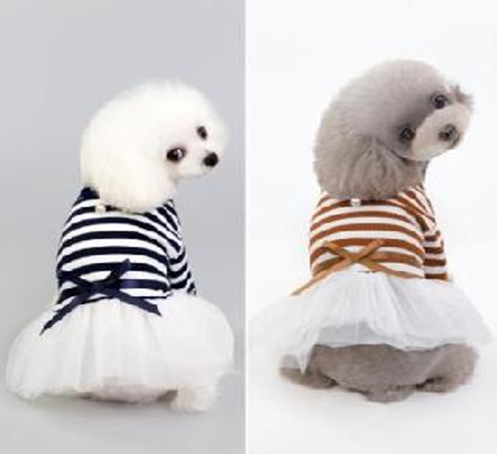 Pet Dress Brown (L) F005-2