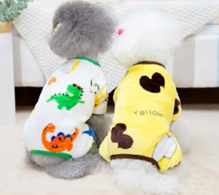 Pet Pajamas Yellow(M) CLG24#1