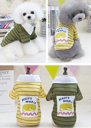 Pet Boy &amp; Girl Dolphin T-Shirt Yellow Color YP-201803009 (S)