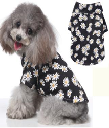 Pet Daisy Shirt  Black Color S-size  MQ-XZCS03