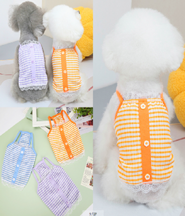 Pet Cloth Striped Orange Color (2Xl)