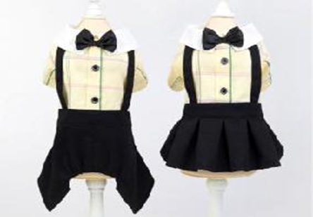 Pet Dress Yellow (S) F039